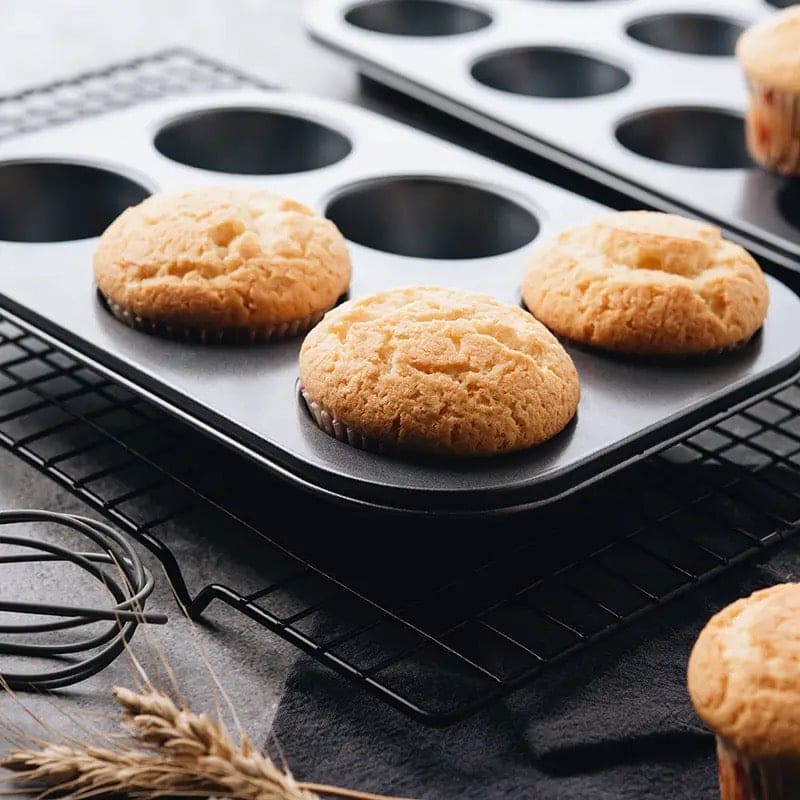 Non Stick Muffin Tray, Cupcake Muffin Tart Shells Mold, Cupcake Baking Tray, Bakeware Kitchen Accessories, Baking Pan Tool, Round Biscuit Pan Non Stick Muffin Tray, Cupcake Muffin Tart Shells Mold, Cupcake Baking Tray, Bakeware Kitchen Accessories, Baking Pan Tool, Round Biscuit Pan